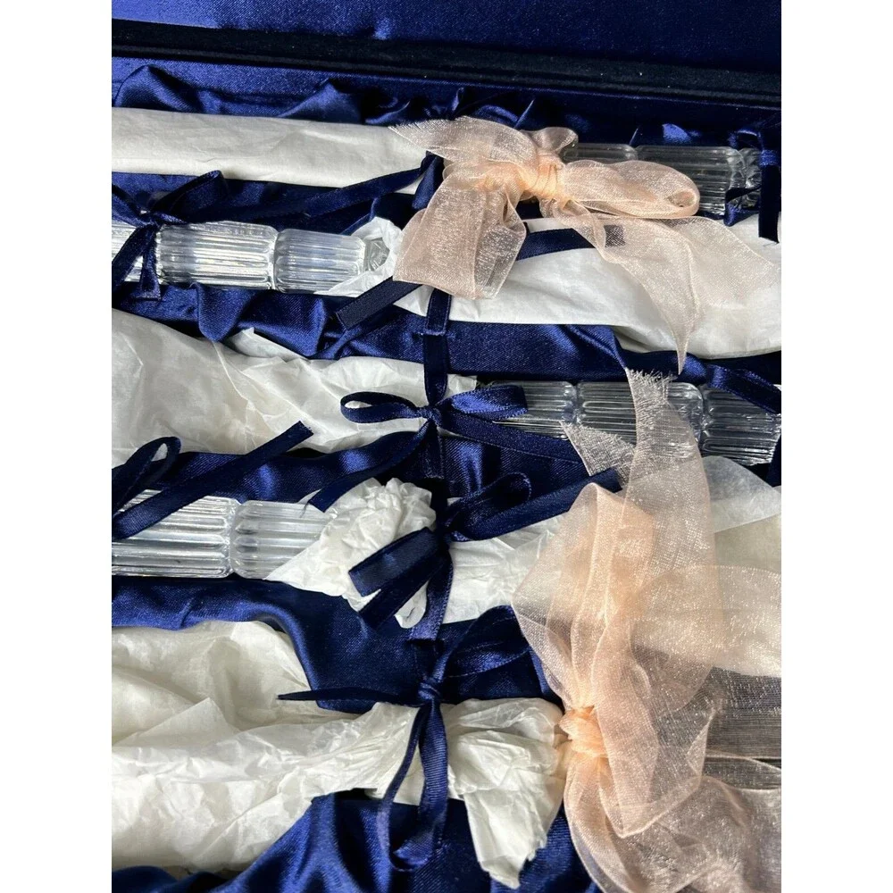 Royal Limited Serving Set Style 34302 Crystal Handles Velvet Case New Old Stock